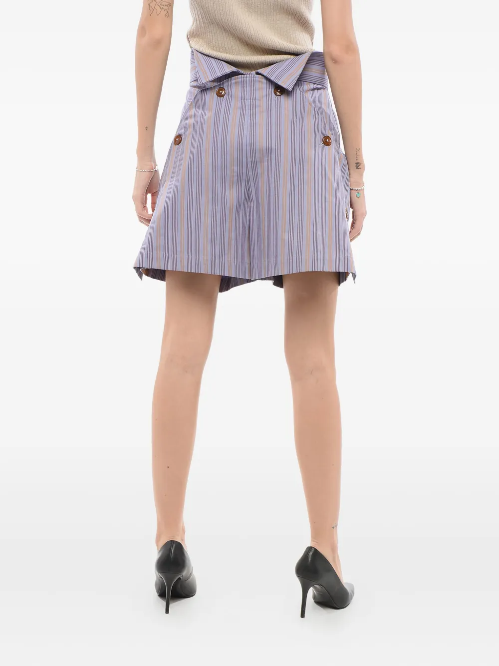 Vivienne Westwood Gestreepte shorts Paars