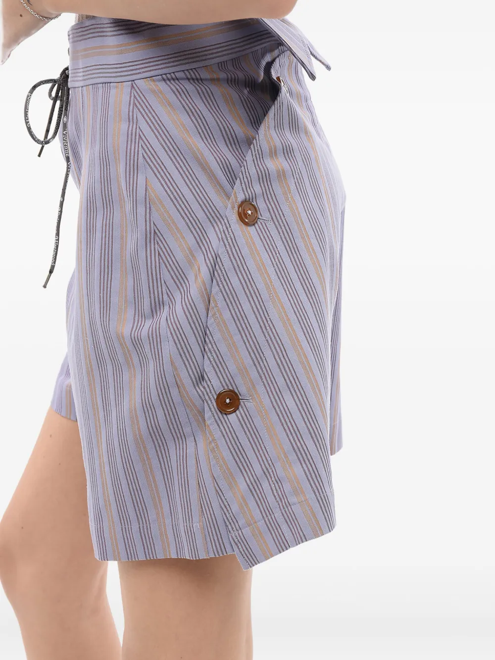 Vivienne Westwood Gestreepte shorts Paars