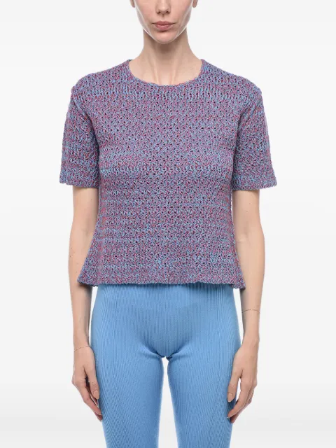Jil Sander open-knit short-sleeve top
