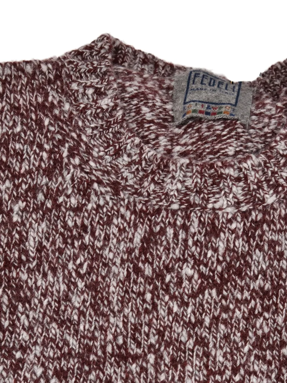 Fedeli Trui met ronde hals Rood