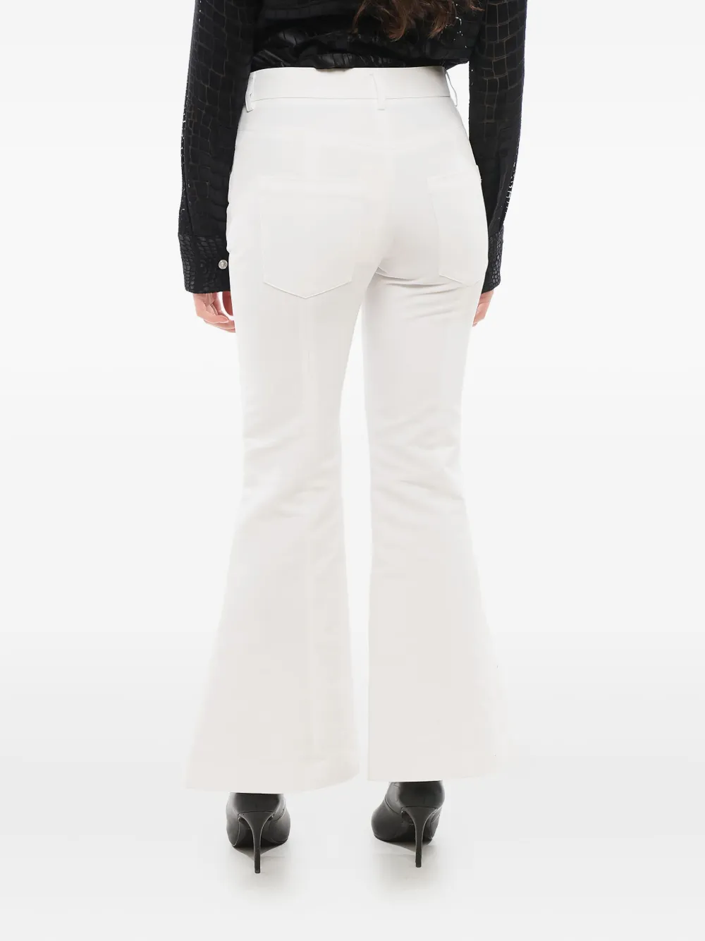 Marni Broek met geborduurd logo Wit