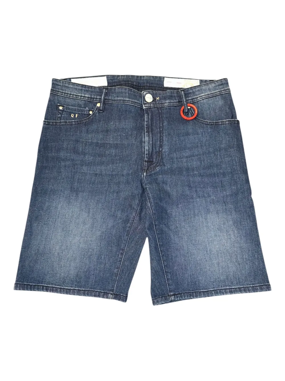 Sartoria Tramarossa Denim shorts met lus detail Blauw