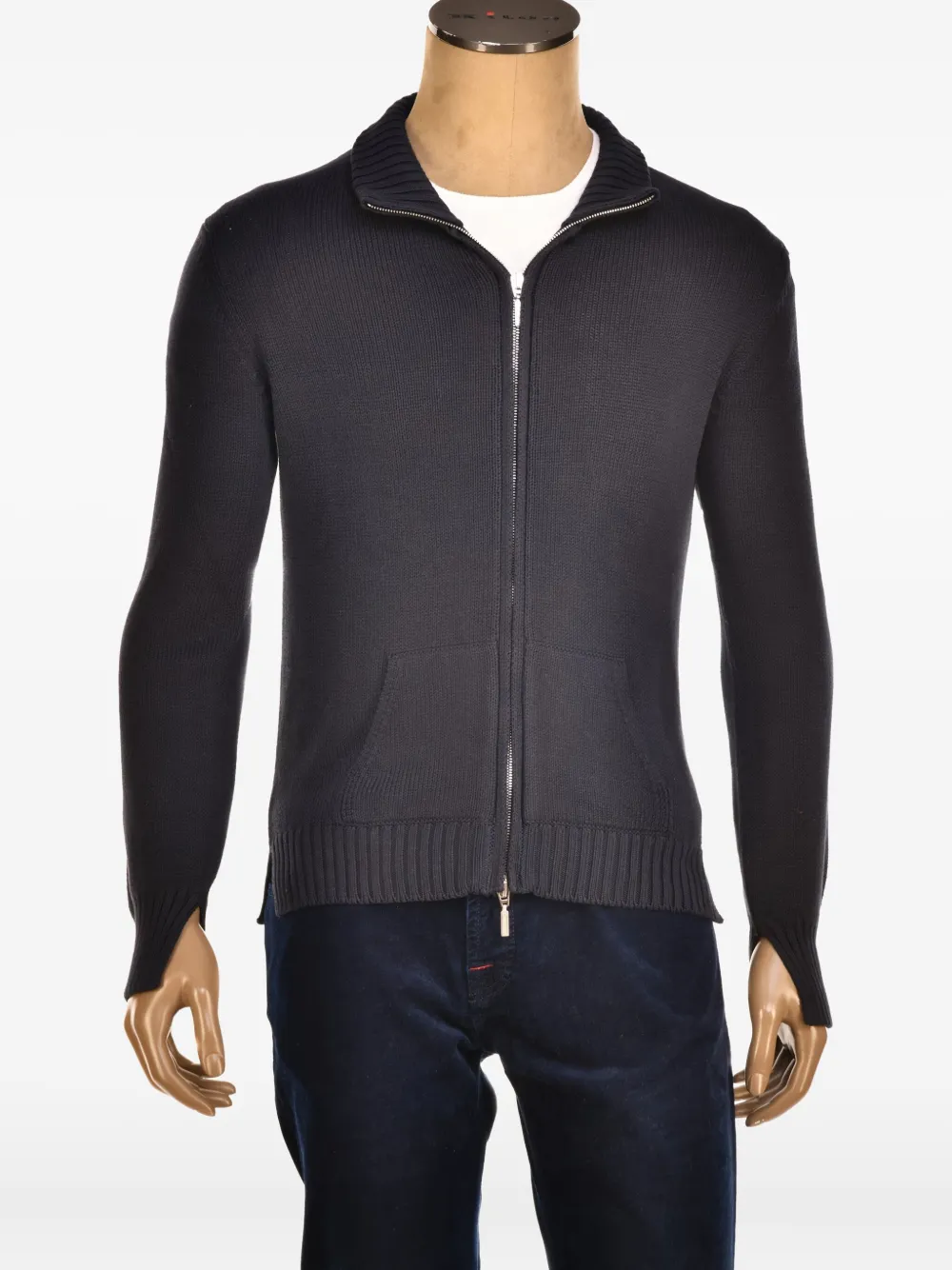 Cruciani zip-neck cotton cardigan | Cardigans | Image 2