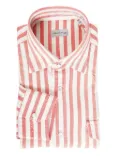 SARTORIO NAPOLI stripe-pattern shirt - Orange