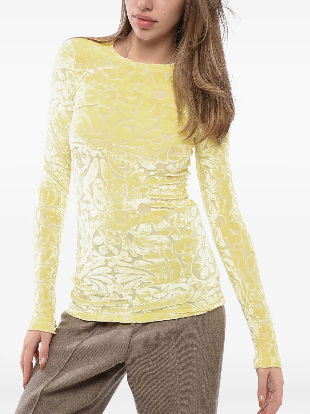 Jil Sander Top a fiori - Giallo