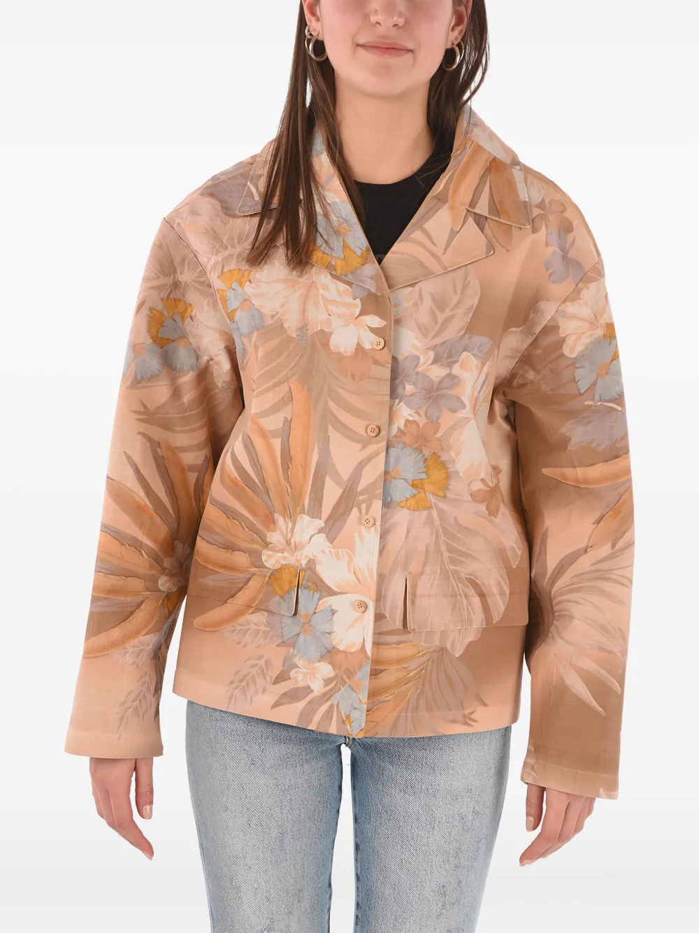 Maison Margiela floral-print blazer - Pink