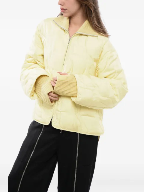Jil Sander chamarra capitonada con detalle de mascada