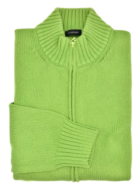 Cruciani zip-up cotton cardigan