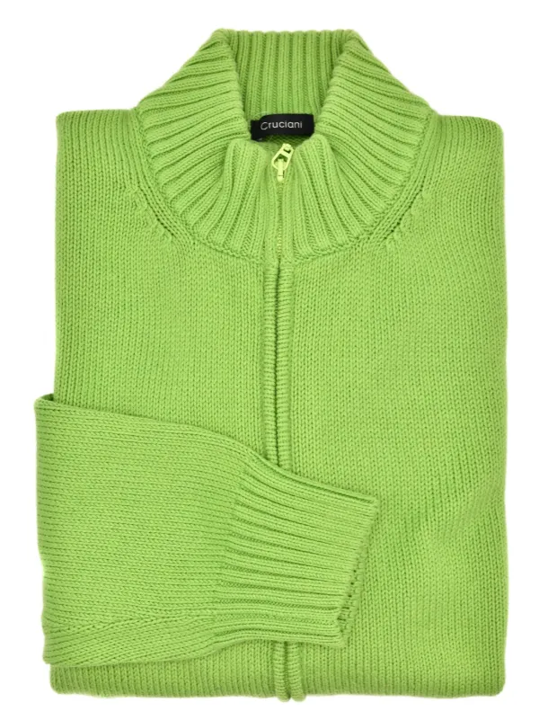 Cruciani zip-up Cotton Cardigan | Green | FARFETCH