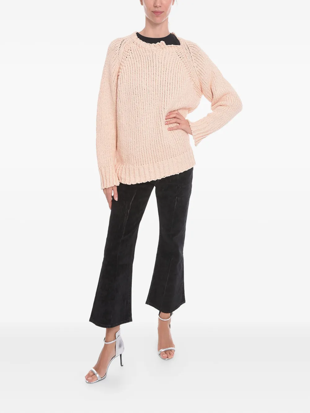 Stella McCartney Trui met asymmetrische kraag Roze