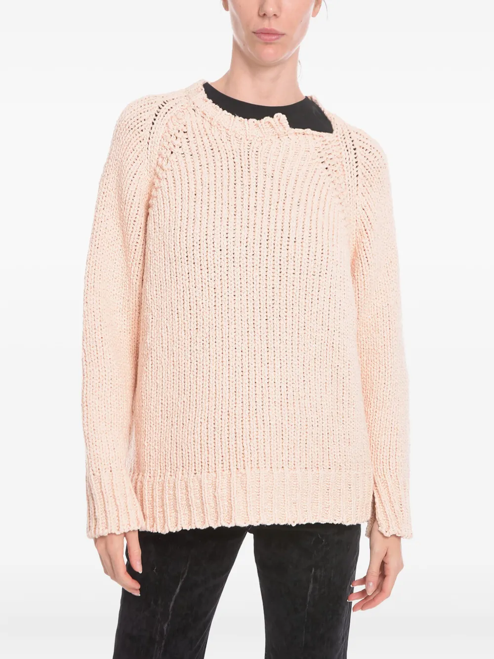 Stella McCartney Trui met asymmetrische kraag Roze