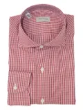 SARTORIO NAPOLI gingham cotton shirt - Red