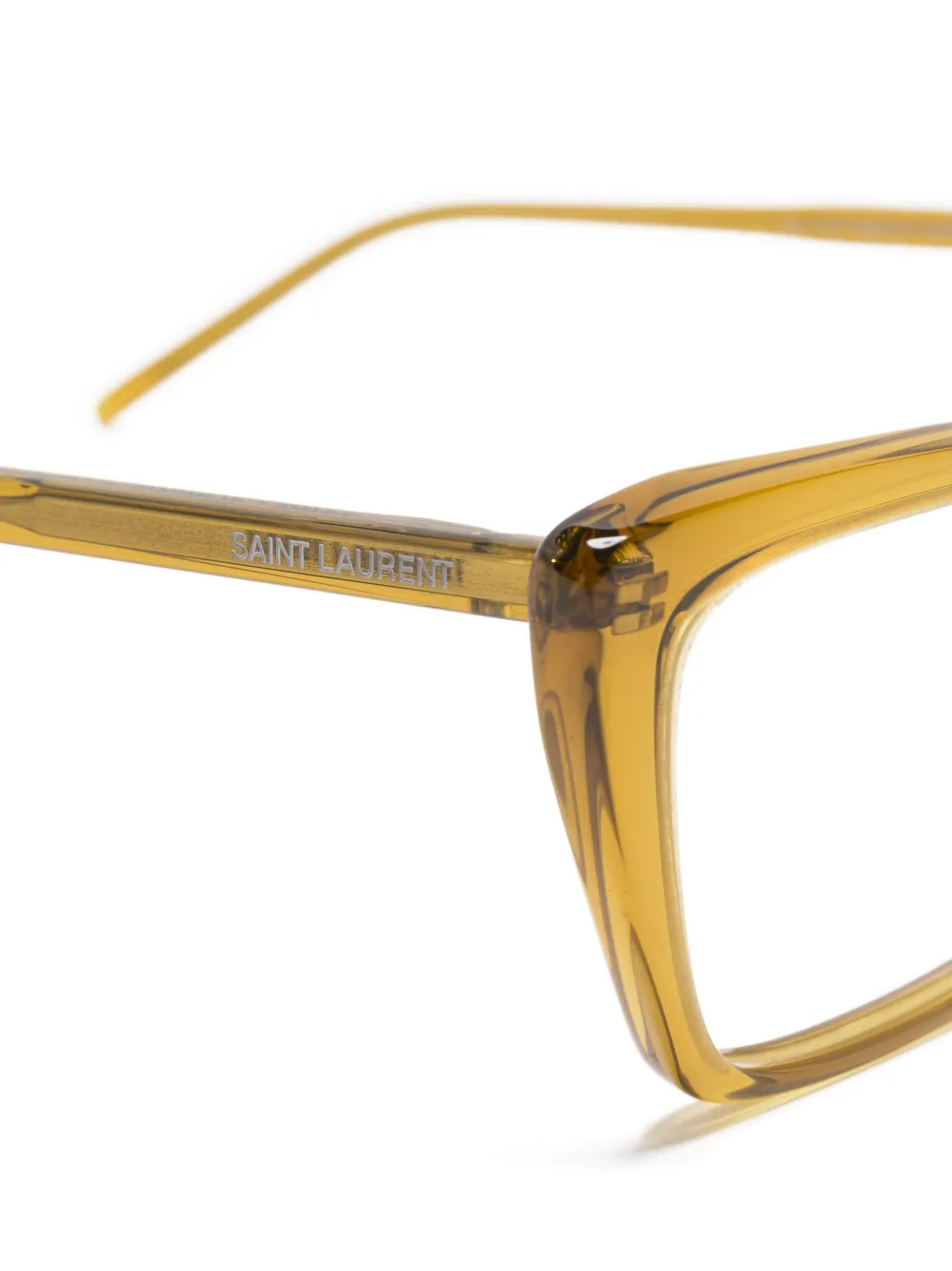 Saint Laurent Eyewear Bril met cat-eye montuur Groen