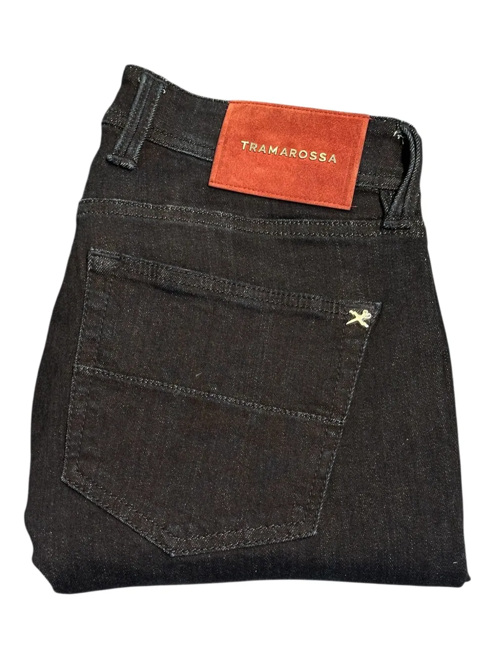 Sartoria Tramarossa Jeans met logopatch Zwart