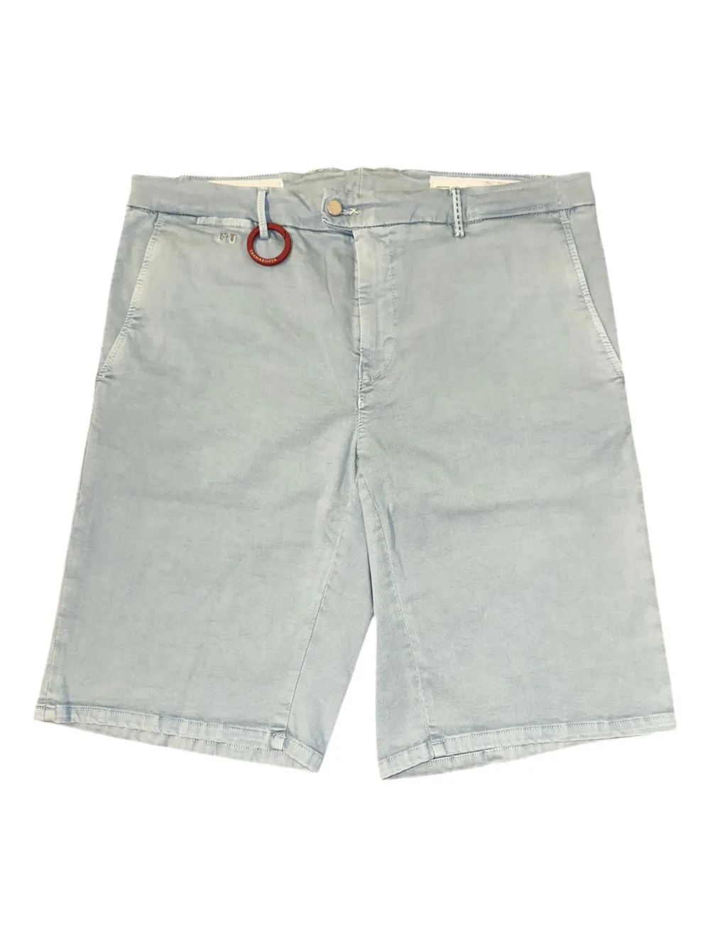 Sartoria Tramarossa Chino shorts met ringdetail Blauw