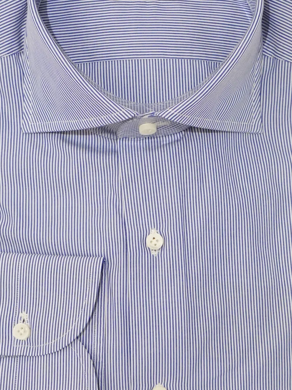 SARTORIO NAPOLI Gestreept overhemd Blauw