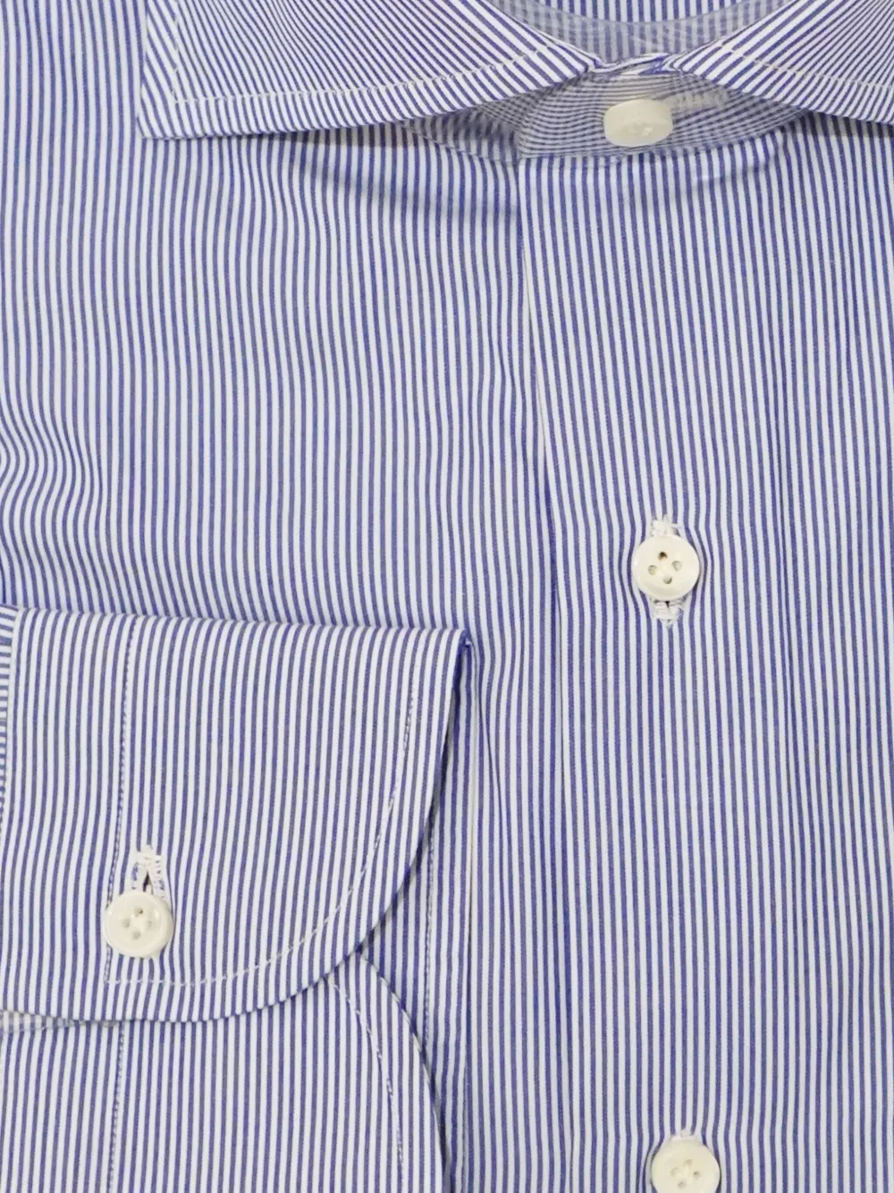 SARTORIO NAPOLI Gestreept overhemd Blauw
