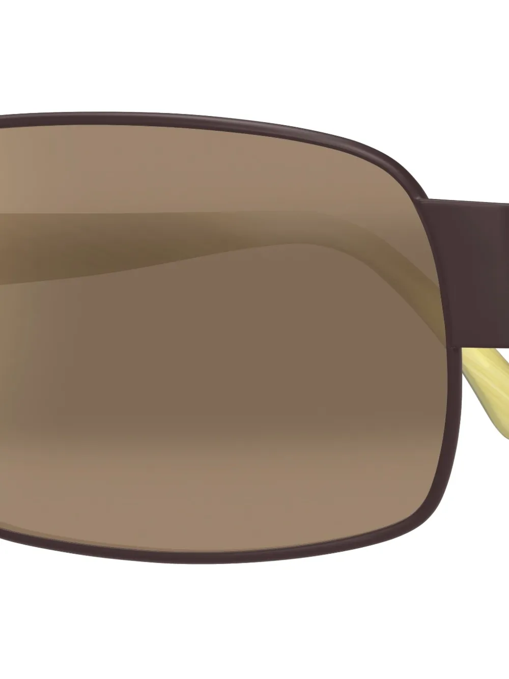 Maui Jim Zonnebril met rechthoekig montuur Bruin