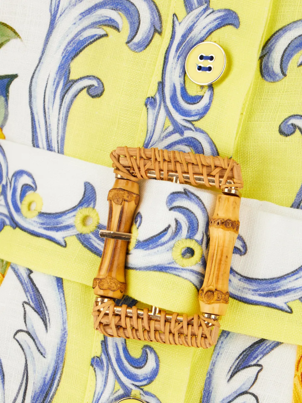 FARM Rio Jumpsuit met citroenprint Geel