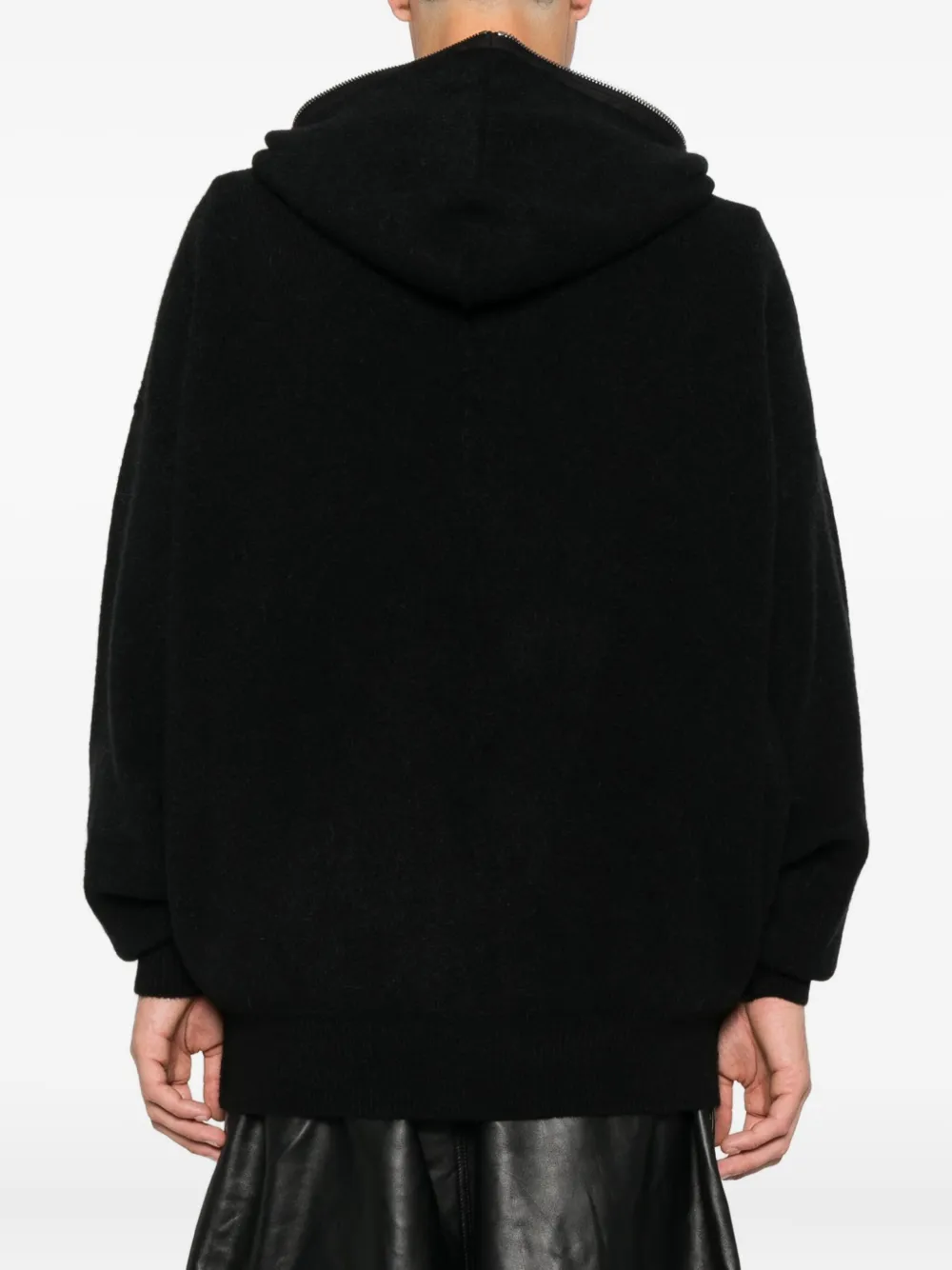 Rick Owens Hoodie met rits Zwart