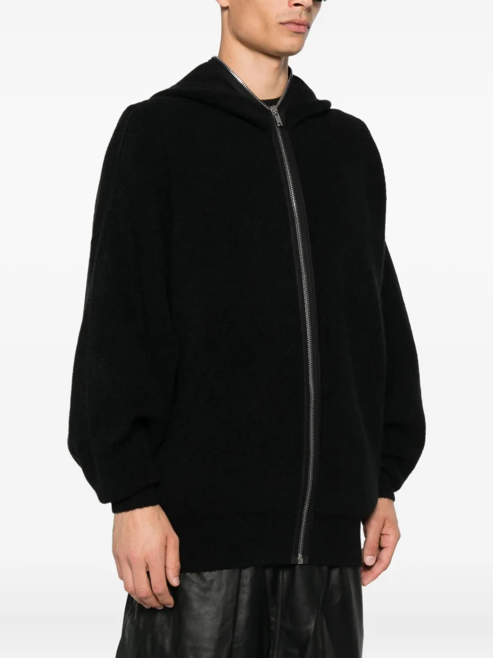 Rick Owens Hoodie met rits Zwart