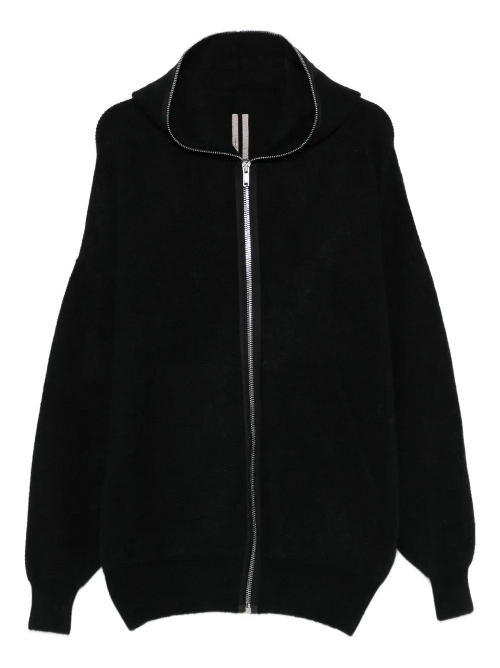 Rick Owens hooded zip-up hoodie - ブラック Rick Owens hooded zip-up hoodie - ブラック