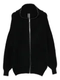 Rick Owens hooded zip-up hoodie - Black