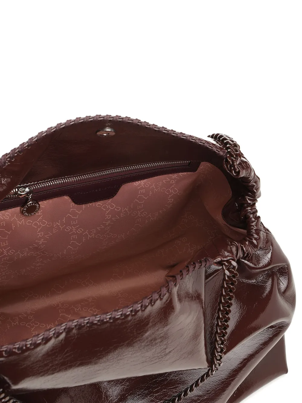 Stella McCartney Falabella shopper met ketting Bruin