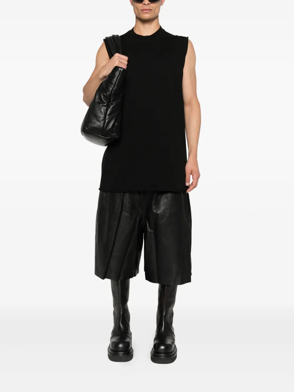Rick Owens Mouwloze top Zwart