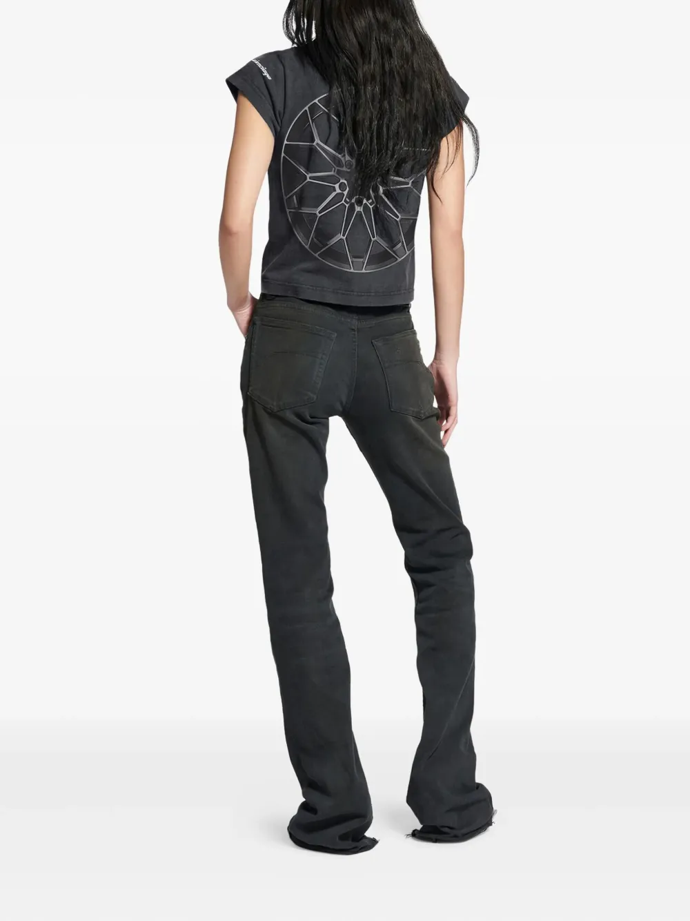 Balenciaga bootcut jeans Zwart