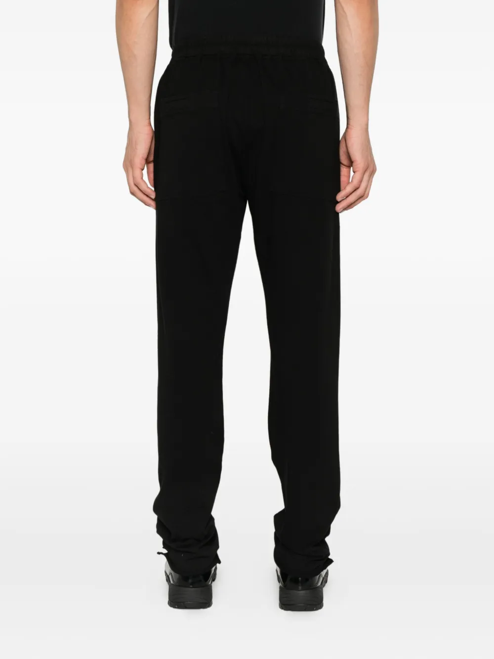 Rick Owens DRKSHDW Trainingsbroek met trekkoord en franje Zwart