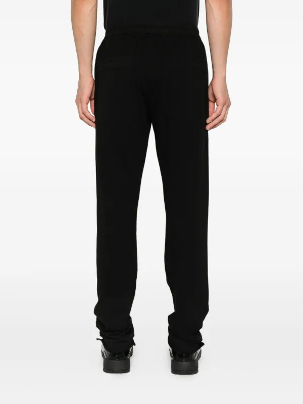 Rick Owens DRKSHDW Drawstring Frayed Track Pants | Black | FARFETCH JO
