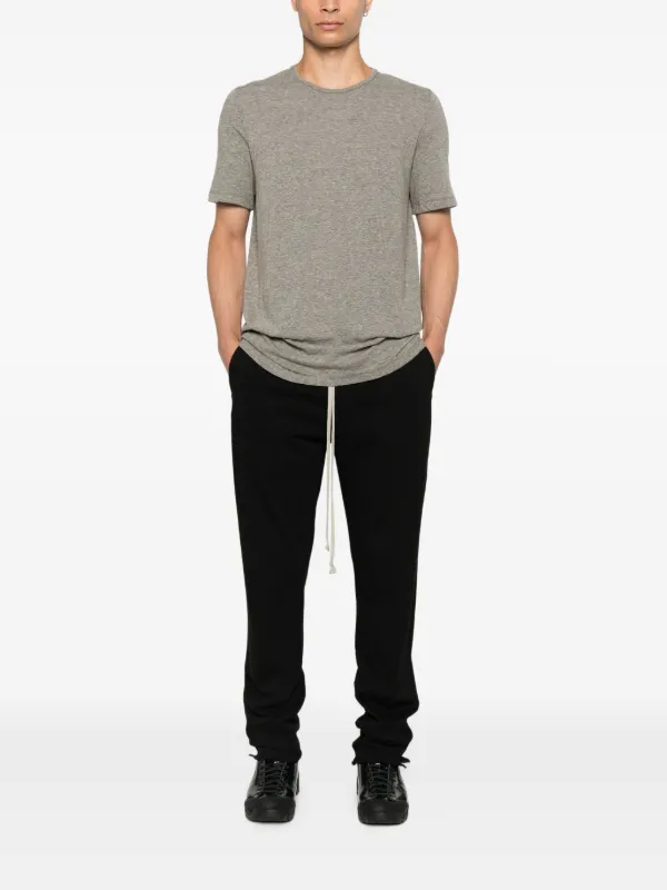 Rick Owens DRKSHDW Drawstring Frayed Track Pants | Black | FARFETCH CA