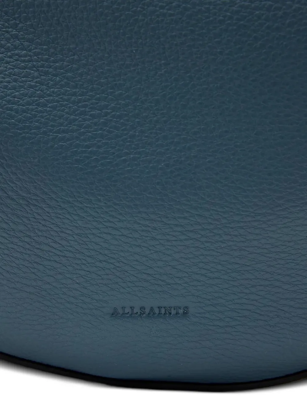 Allsaints Crescent Buckle Bag In Blue