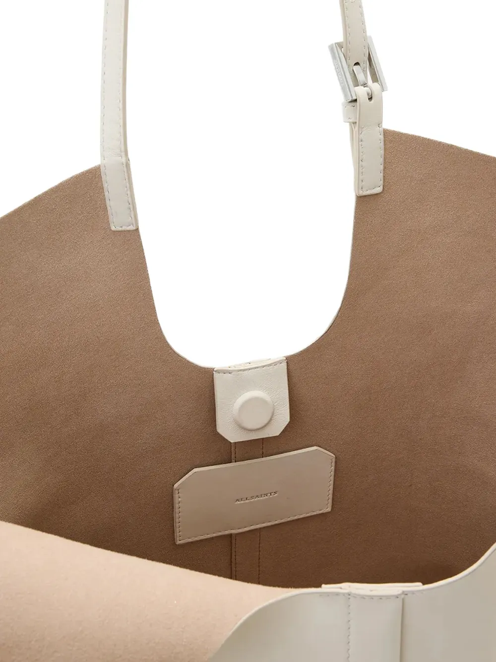 AllSaints Ara shopper met gespsluiting Wit