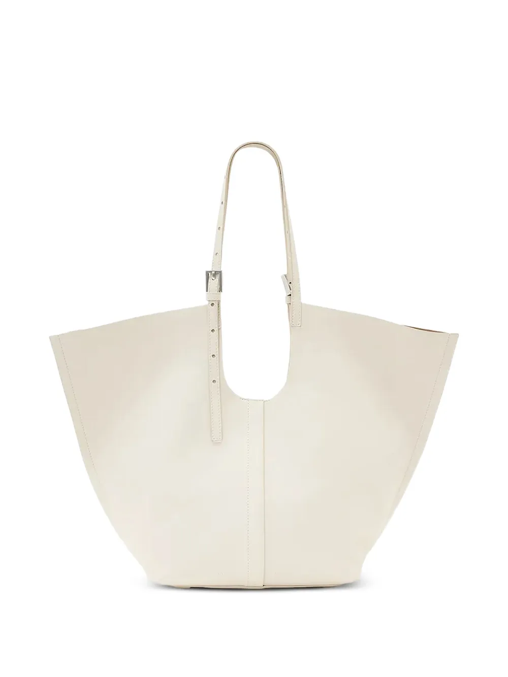 AllSaints Ara buckle-fastening tote bag | White | Image 1