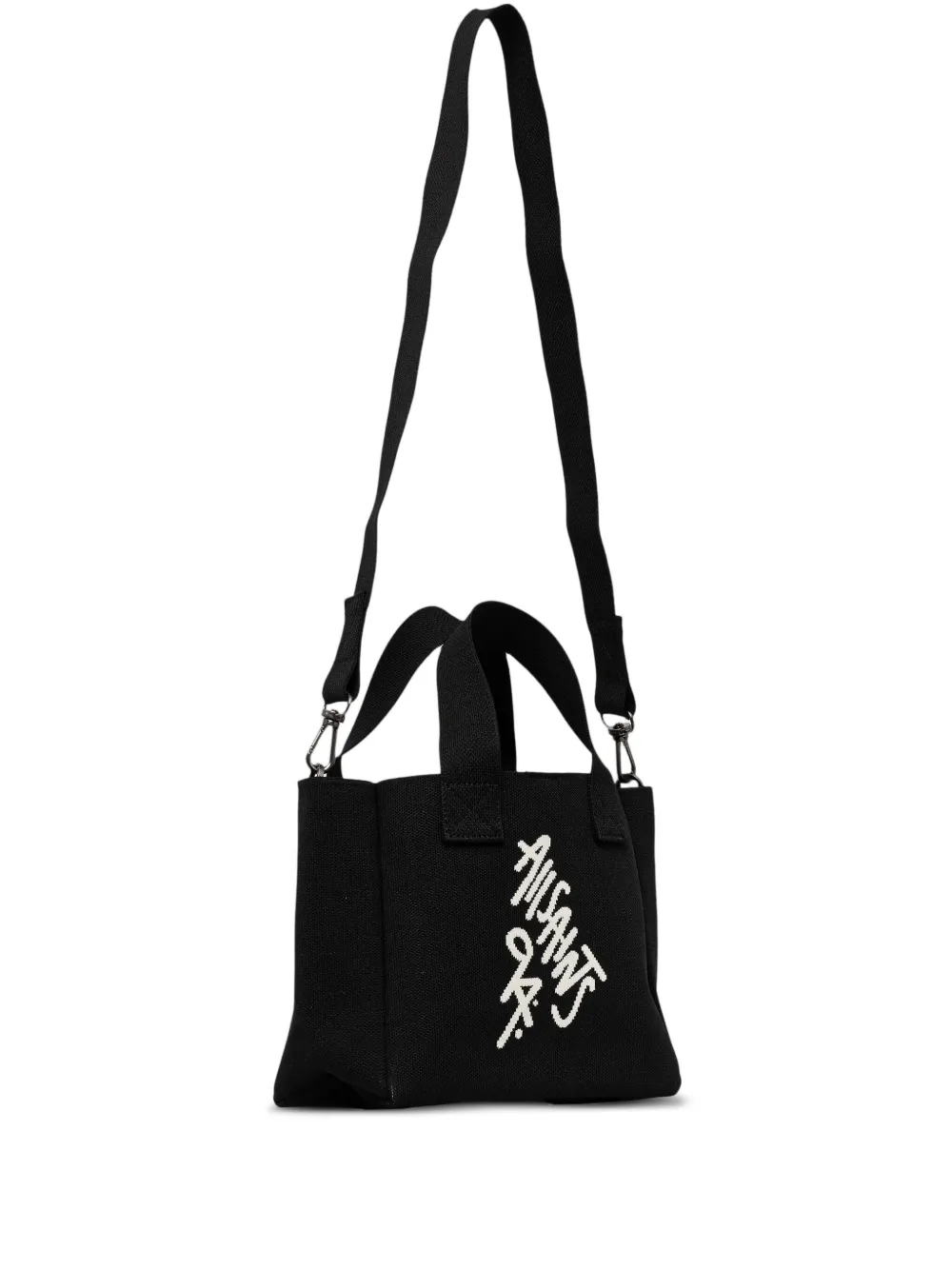 logo-embroidered tote bag