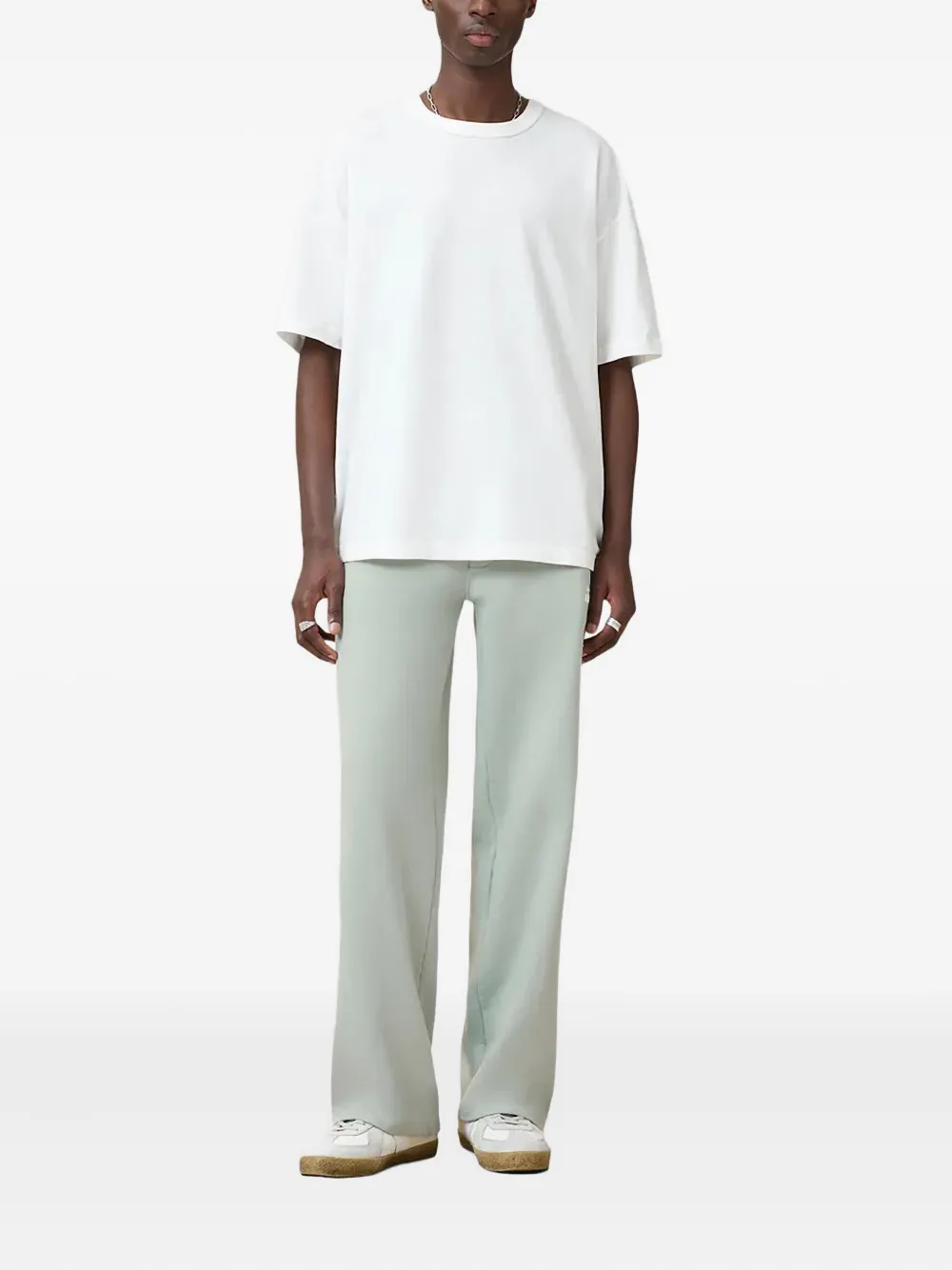 AllSaints logo-print drawstring trousers - Groen