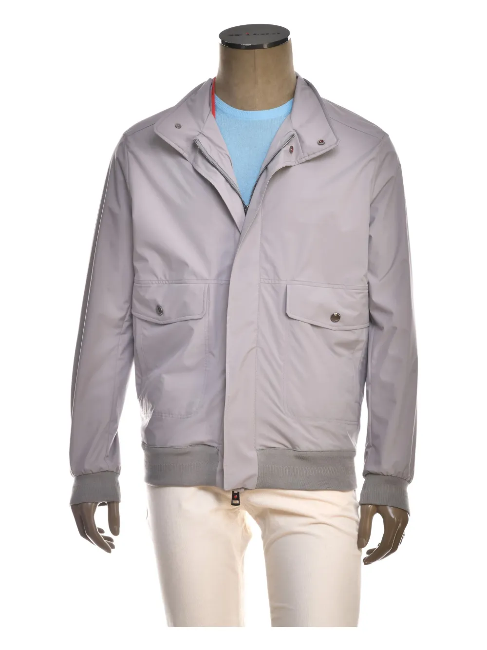 Kiton Kired Bomam flap-pocket bomber jacket Grijs