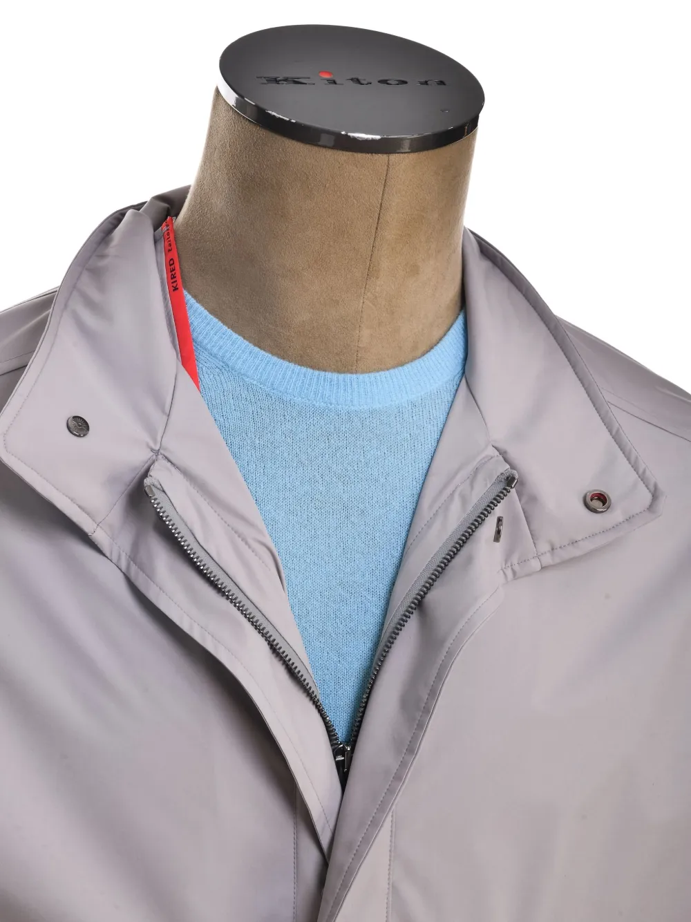 Kiton Kired Bomam flap-pocket bomber jacket Grijs