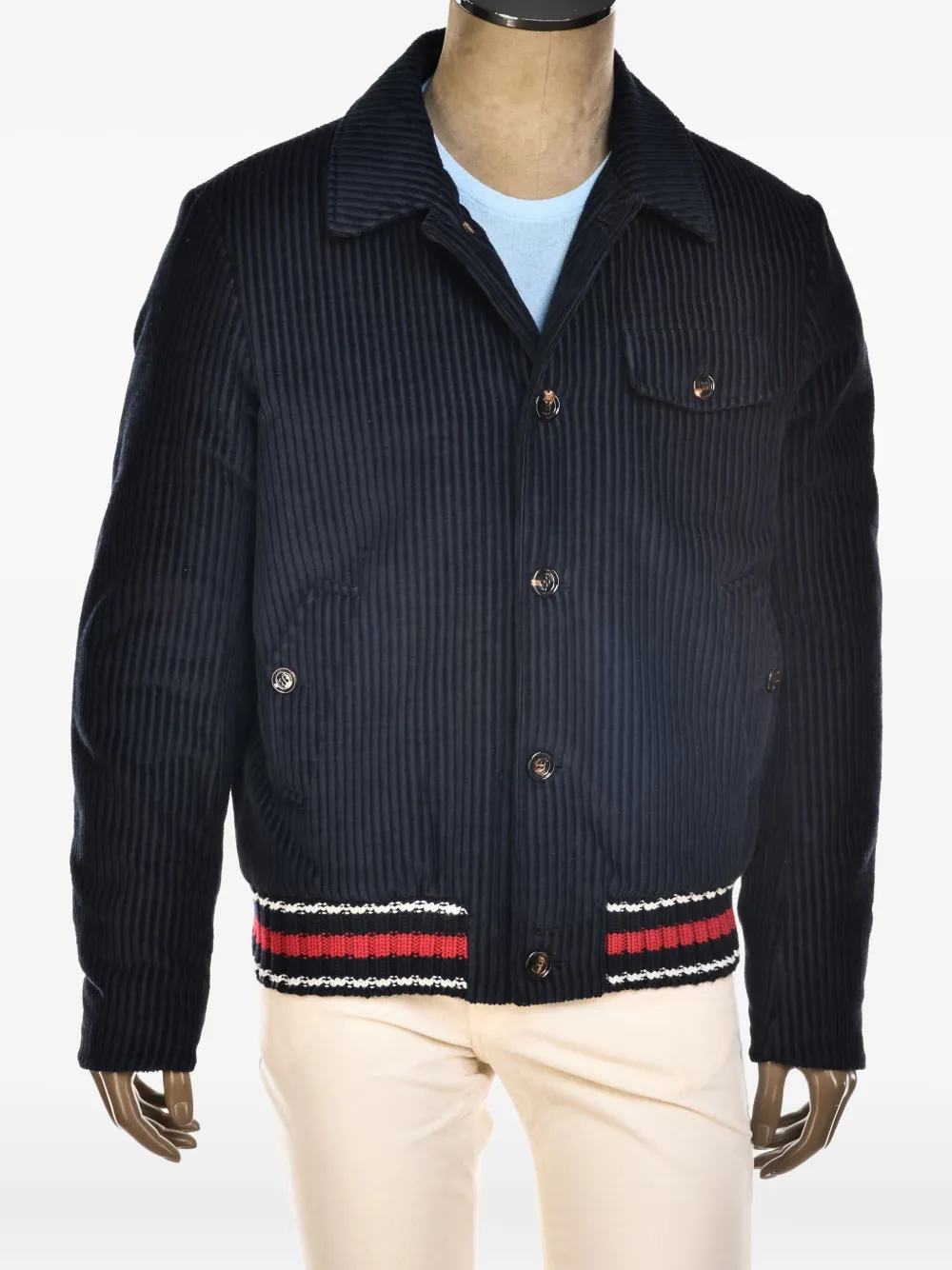 Kiton Sangro corduroy jacket Zwart