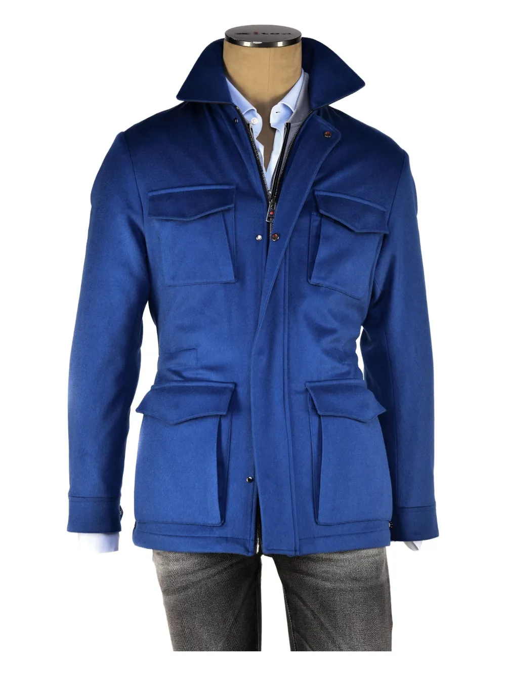 Kiton Cappotto Tobe in cashmere con tasche - Verde