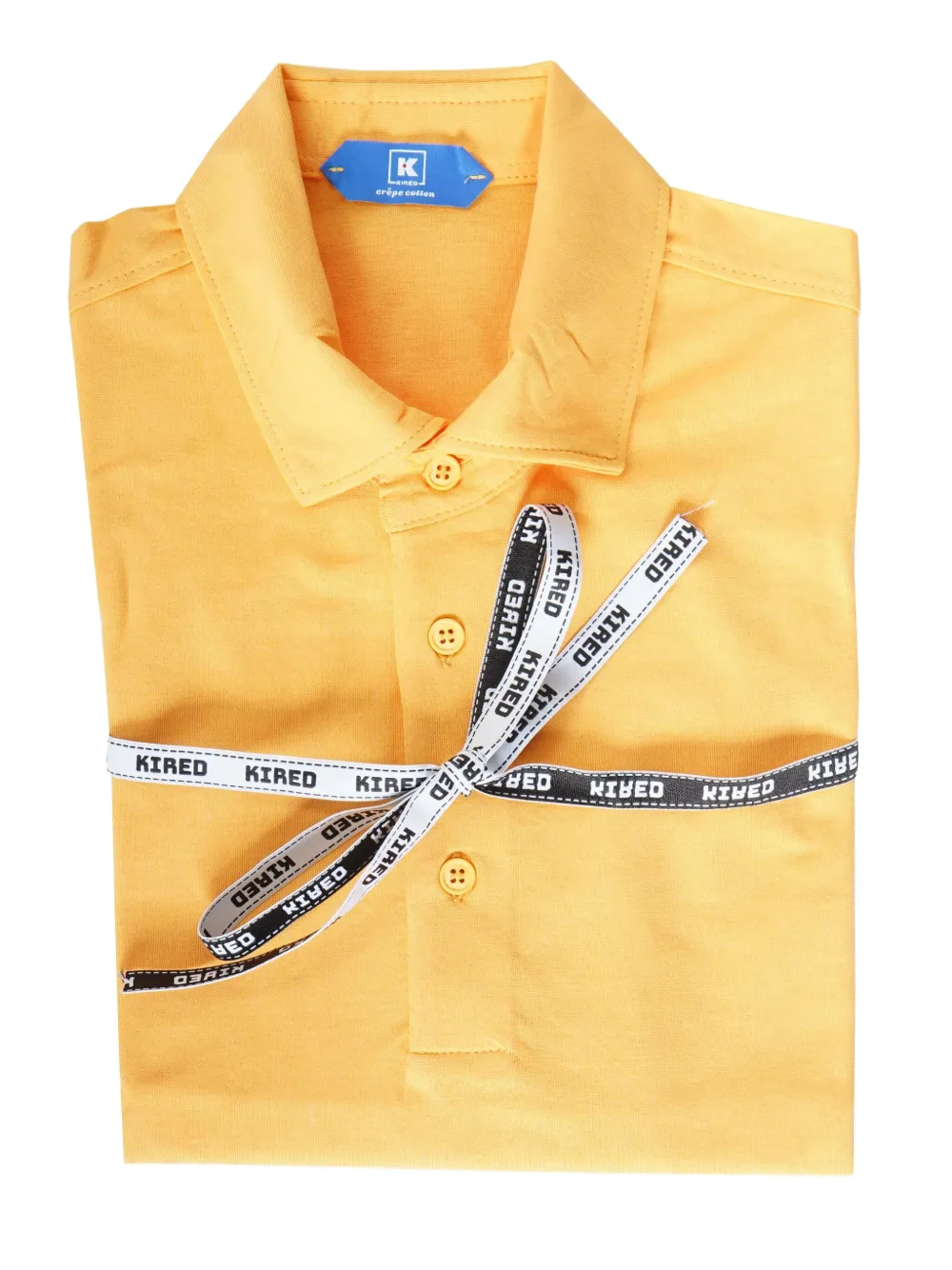 Kiton Kired POSI poloshirt met korte mouwen en kwartknoop Geel