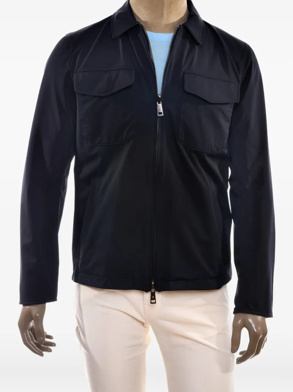 Kiton Ritik zip-fastening shirt jacket | Blue | Image 1