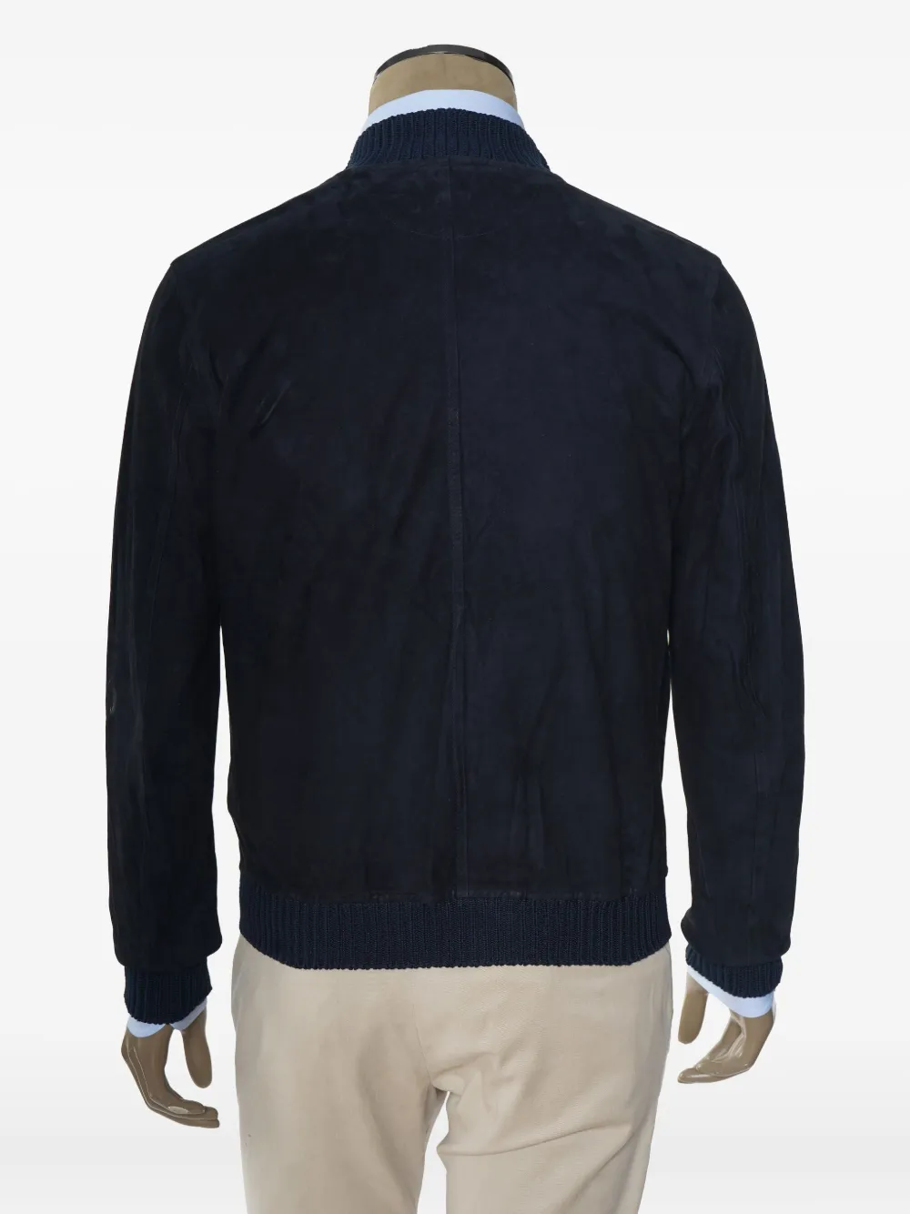 Kiton Igorp suède jack Blauw