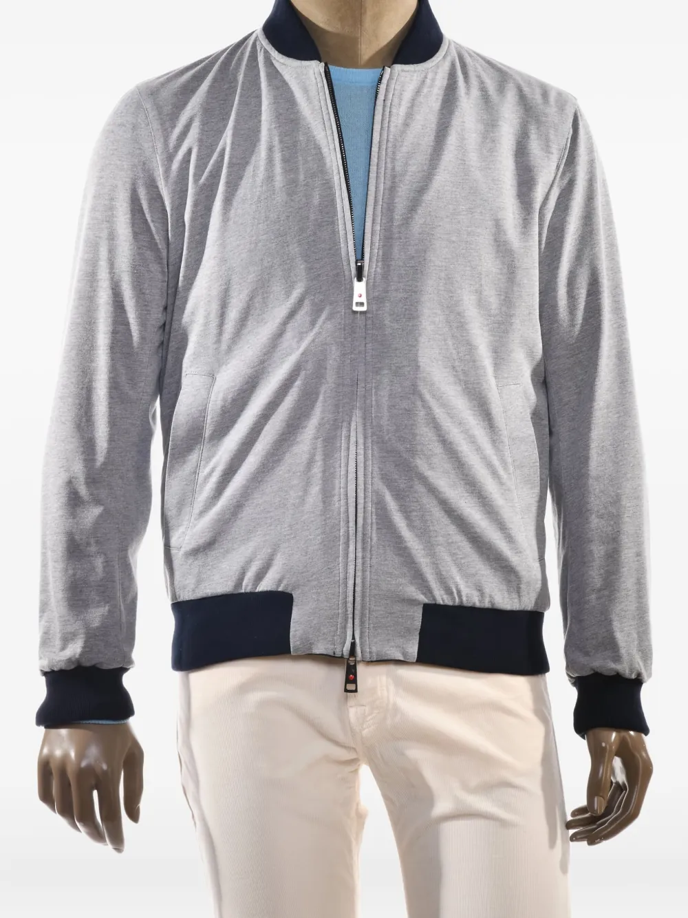 Kiton Penna omkeerbaar jack Blauw