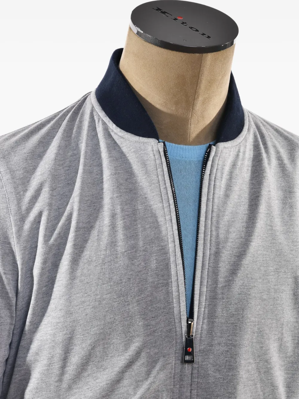 Kiton Penna omkeerbaar jack Blauw