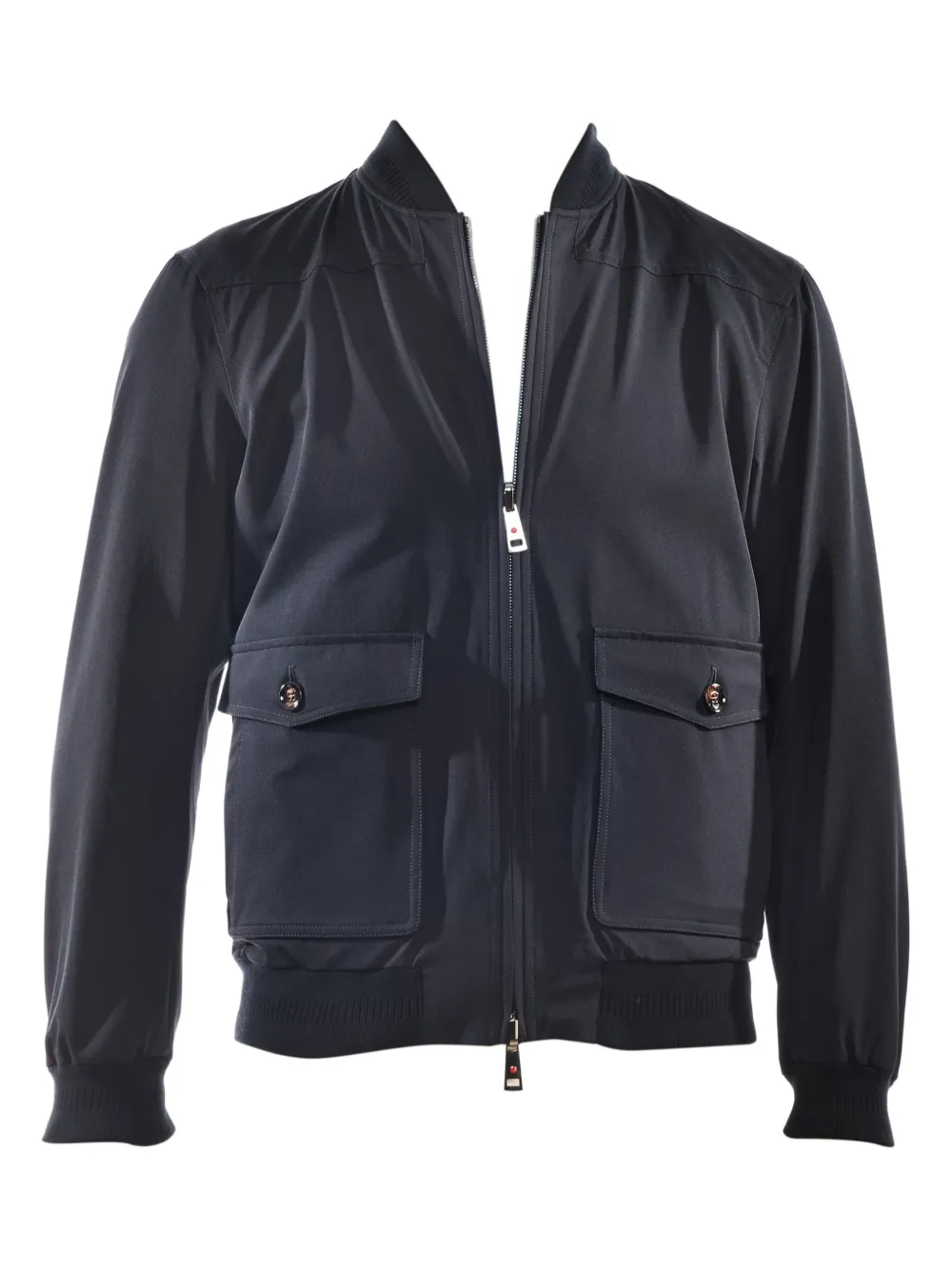 Kiton Penna omkeerbaar jack Blauw