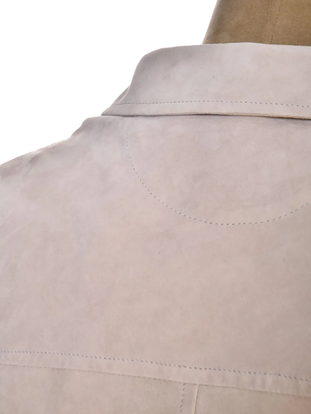 Kiton Kired Erik lambskin button-fastening jacket Beige