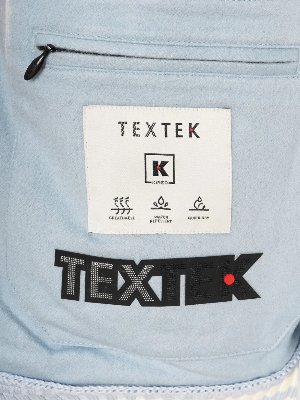 Kiton Kired Didier kasjmier jack met geribbelde afwerking Blauw
